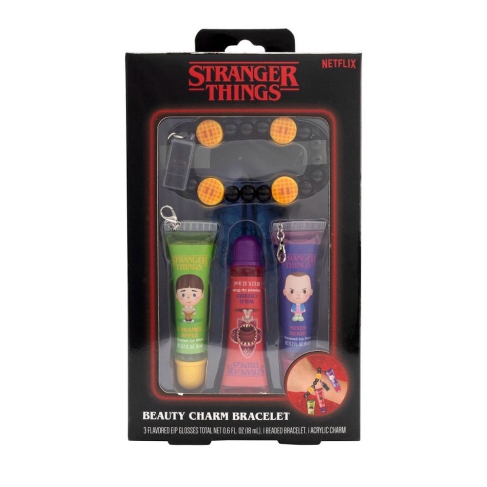 Stranger Things Beauty Charm Bracelet Set AND Lip balm set - Picture 1 of 2